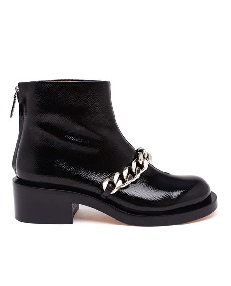 givenchy chain trimmed leather slippers|givenchy boots for women.